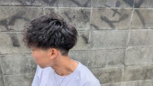 波巻きパーマ　メンズ