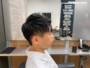 ベリーショート　ショート　メンズ　リレーション　メンズ美容室　理容室　バーバー　難波　浪速区