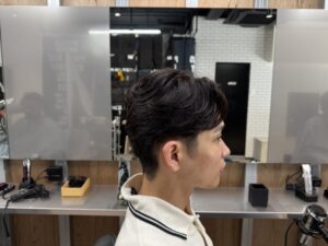 ナチュラルパーマ　メンズ　リレーション　難波　浪速区　メンズ美容室　理容室　バーバー