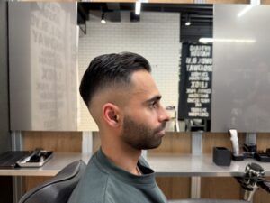 メンズ　スキンフェード　クラシカル　七三分け　リレーション　難波　浪速区　バーバー　理容室　メンズ美容室