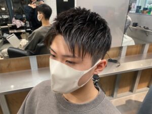 束感ショート　リレーション　難波　浪速区　メンズ美容室　理容室　バーバー
