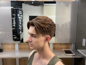 センターパート　難波　浪速区　メンズ美容室　理容室　リレーション